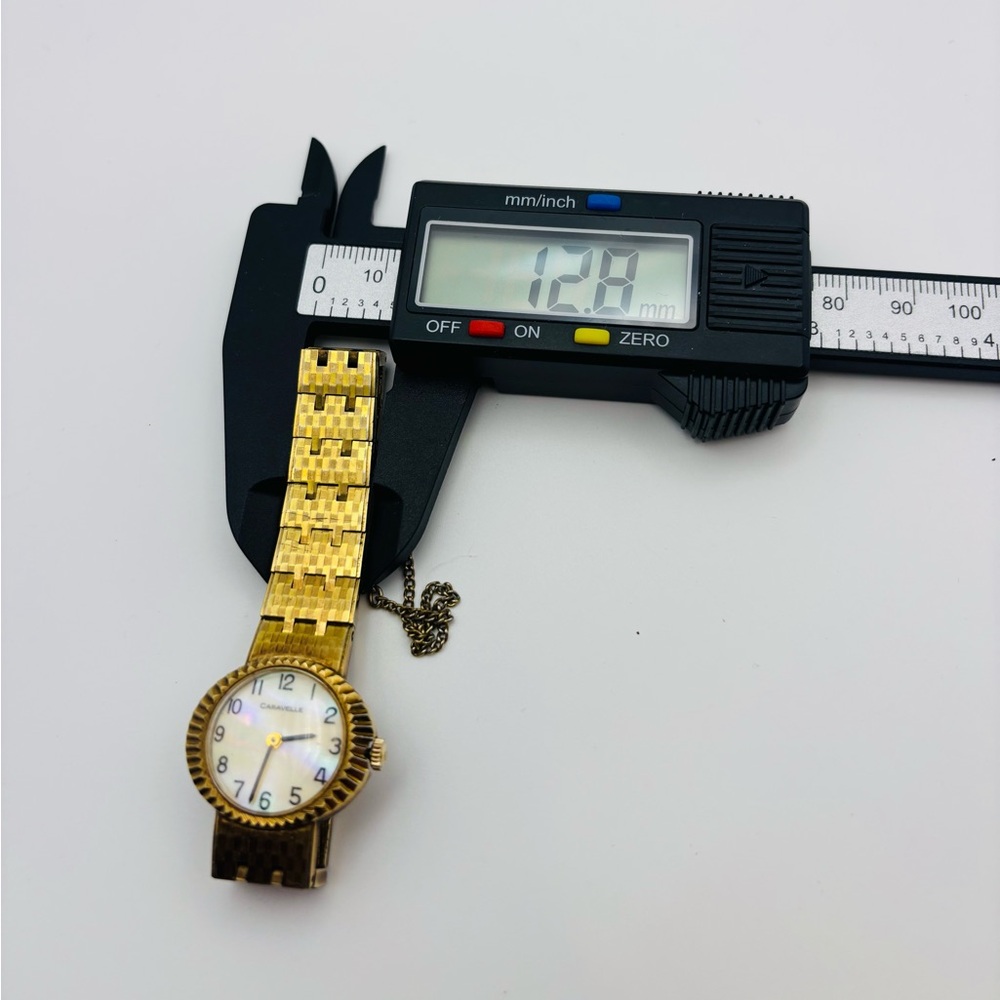 Vintage Caravelle Watch – Classic Gold-tone with Mother of Pearl Dial - Picture 12 of 16